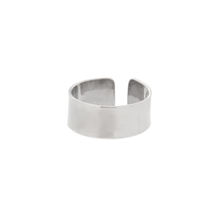 ØRECUFF RH SØLV 5MM BRED RING, STK