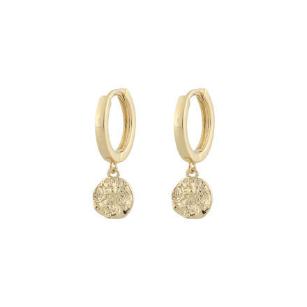 Rue ring ear plain goldplated