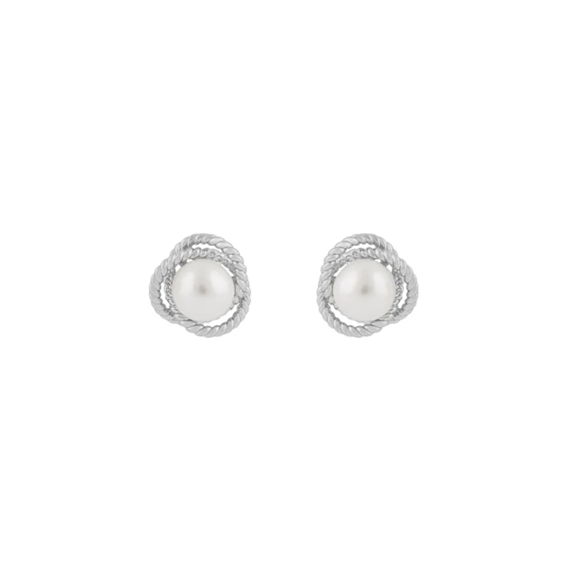 Lydia pearl ear s/white