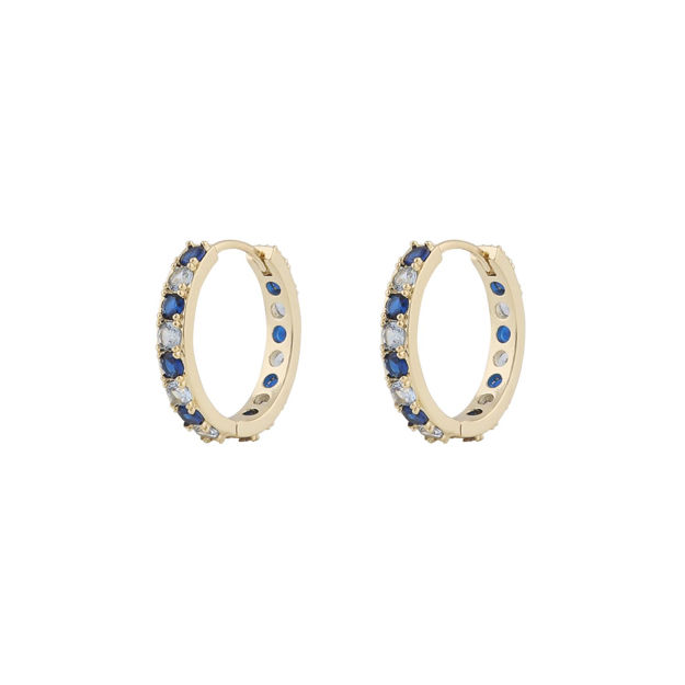 Ellie stone ring ear g/mix blue