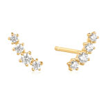 ANIA HAIE sparkle climber earrings gold plated