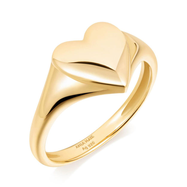 ANIA HAIE love signet ring R057-02G,Ø:17mm