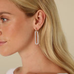 Ace long pendant ear g/clear