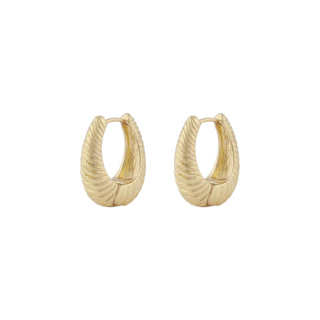 Dakota oval ring ear plain g