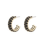 Fanny double ring ear g/black