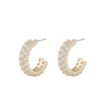 Fanny double ring ear g/clear