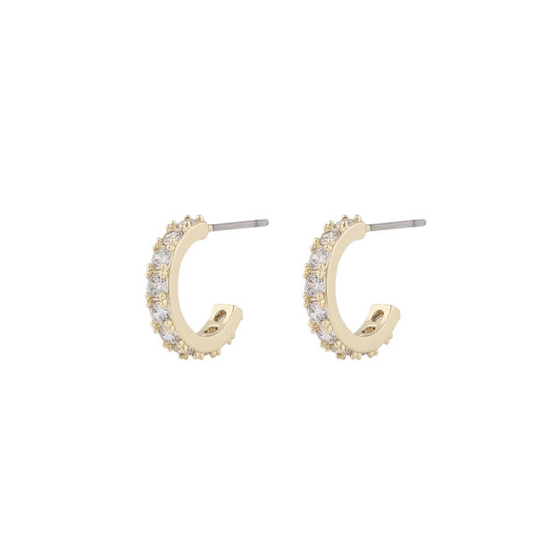 Fanny small oval ear g/clear