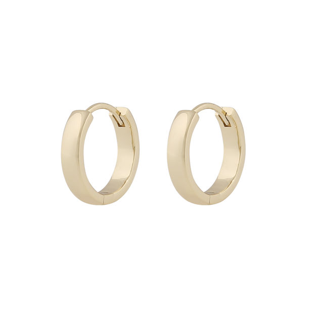 Lara small ring ear plain g