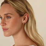 Lara small ring ear plain g