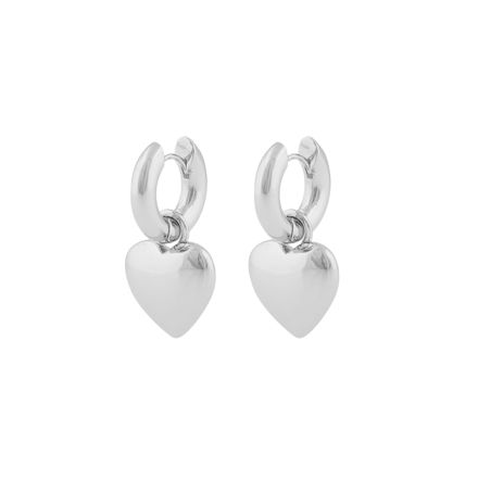 Lara heart ring pendant ear plain s