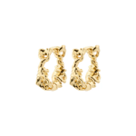 TRUST recycled hoop earrings gold-plated