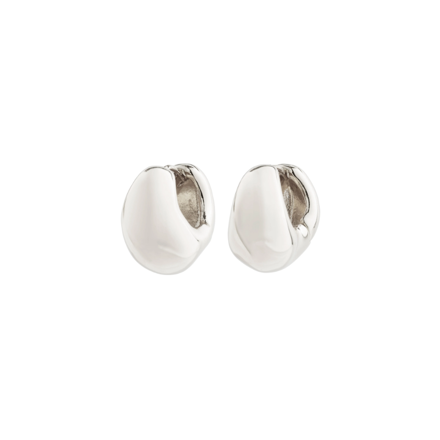 LIGHT recycled chunky earrings silver-plated