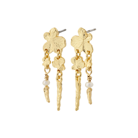 ZHURI recycled earrings gold-plated