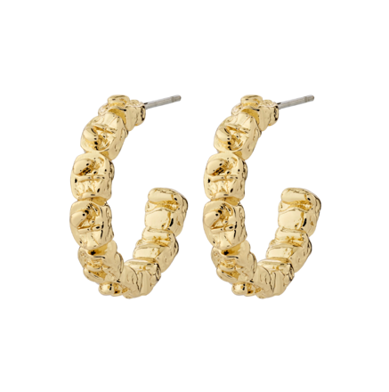 SCOTTIE recycled hoop earrings gold-plated