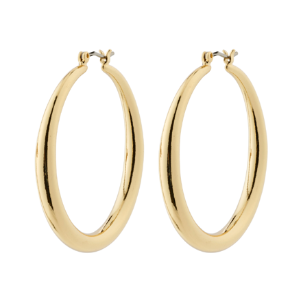 PRIYA recycled hoop earrings gold-plated