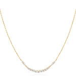 ANIA HAIE necklace arc pave gold plated N056-02G