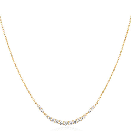 ANIA HAIE necklace arc pave gold plated N056-02G