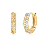 ANIA HAIE pave huggies earrings gold plated E057-04G