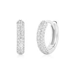 ANIA HAIE pave huggies earrings silver plated E057-04H