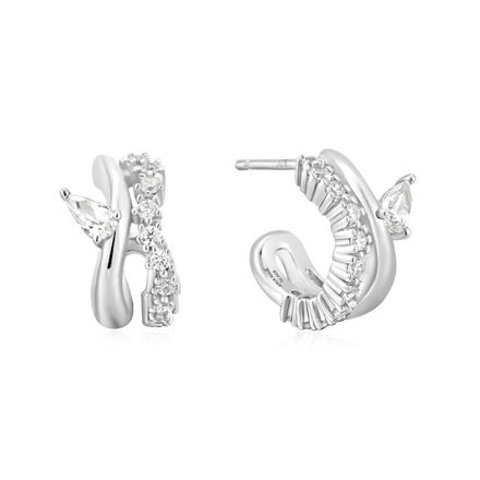 ANIA HAIE sparkle double stud earrings silver plated  E056-04H