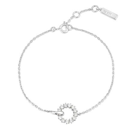 ANIA HAIE bracelet interlinked circles pave B056-01H