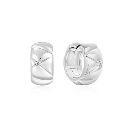 ANIA HAIE kiss hopp earrings silver plated E057-03H, 10mm