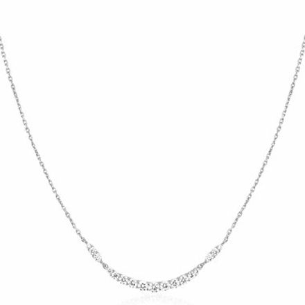 ANIA HAIE necklace arc pave silver plated N056-02H