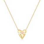 ANIA HAIE necklace heart kiss  pave gold plated N057-02G