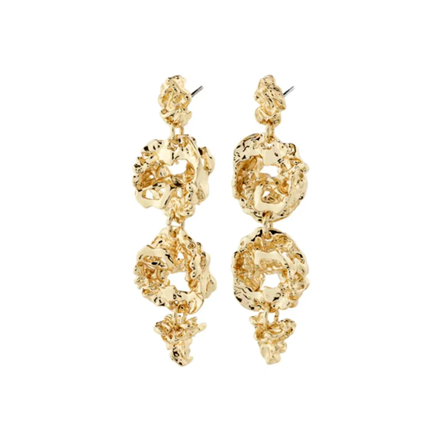 ACT recycled earrings gold-plated