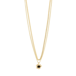 ACT recycled necklace 2-in-1 gold-plated