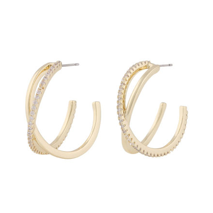 Ace double oval ear g/clear