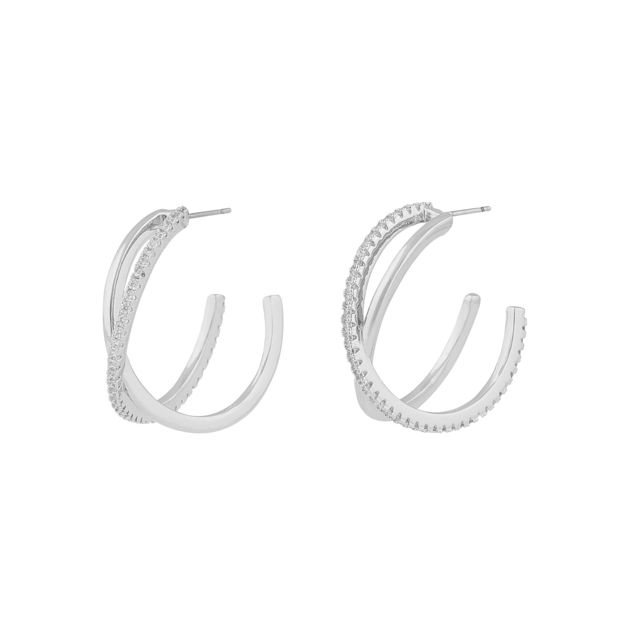 Ace double oval ear s/clear