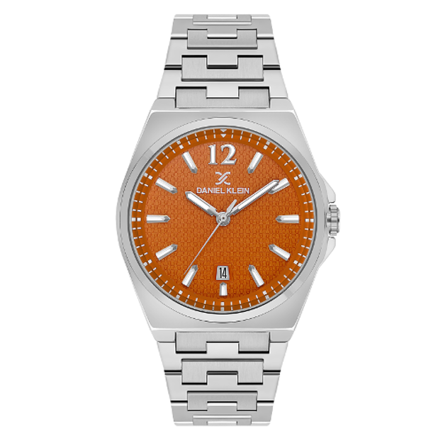 Daniel Klein Premium herreur 5 ATM 41mm stål med orange skive