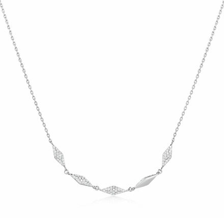 ANIA HAIE SILVER MULTI SPARKLE NECKLACE 