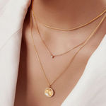 ANIA HAIE GOLD SHINY SUN STAR NECKLACE 