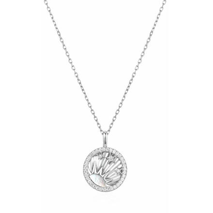 ANIA HAIE SILVER SHINY SUN STAR NECKLACE 