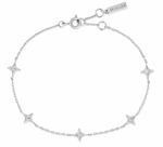 ANIA HAIE SILVER STARS STATION BRACELET 