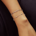 ANIA HAIE SILVER STARS STATION BRACELET 