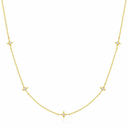 ANIA HAIE GOLD STARS STATION NECKLACE 