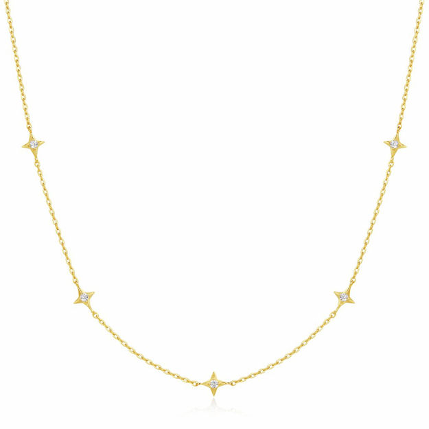 ANIA HAIE GOLD STARS STATION NECKLACE 