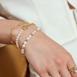 ANIA HAIE FRESHWATER PEARL AND CUBIC ZIRCONIA BRACELET 