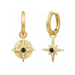 ANIA HAIE GOLD ASTROLABE CHARM EARRINGS 