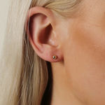 Amsterdam ear 4mm plain gold