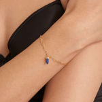 ANIA HAIE bracelet goldplated silver, blue B039-02G-L