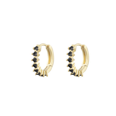 Nuit small ring ear g/black