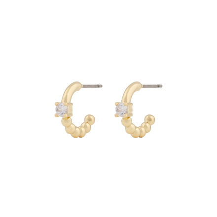 Billie small oval ear g/clear