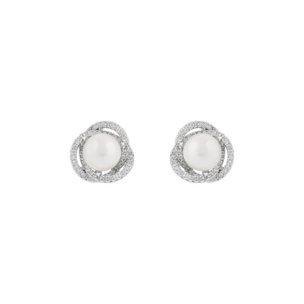 Mayfair pearl ear s/white