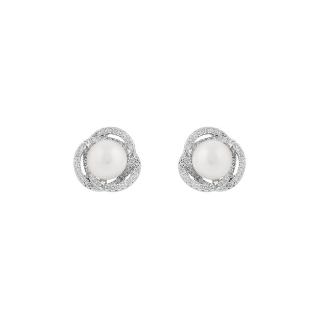 Mayfair pearl ear s/white