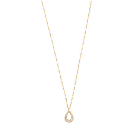 Naomi irregular pendant neck 42 g/clear