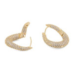 Naomi irregular ring ear g/clear